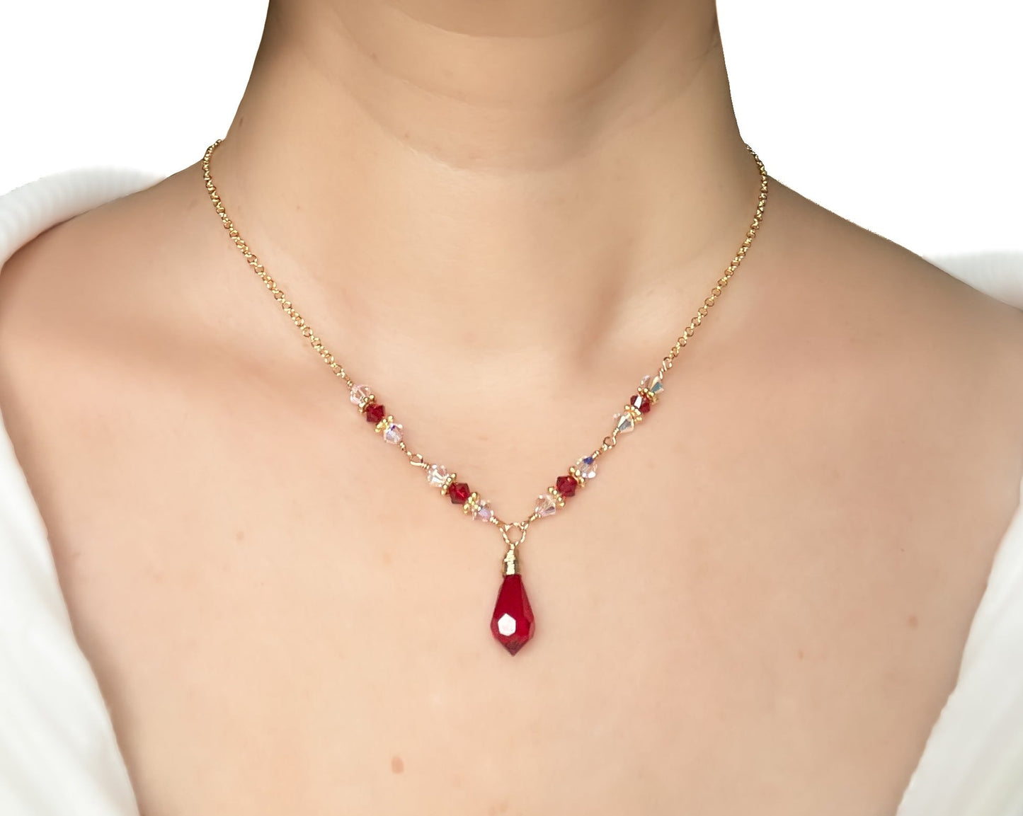 Swarovski Red Crystal Necklace