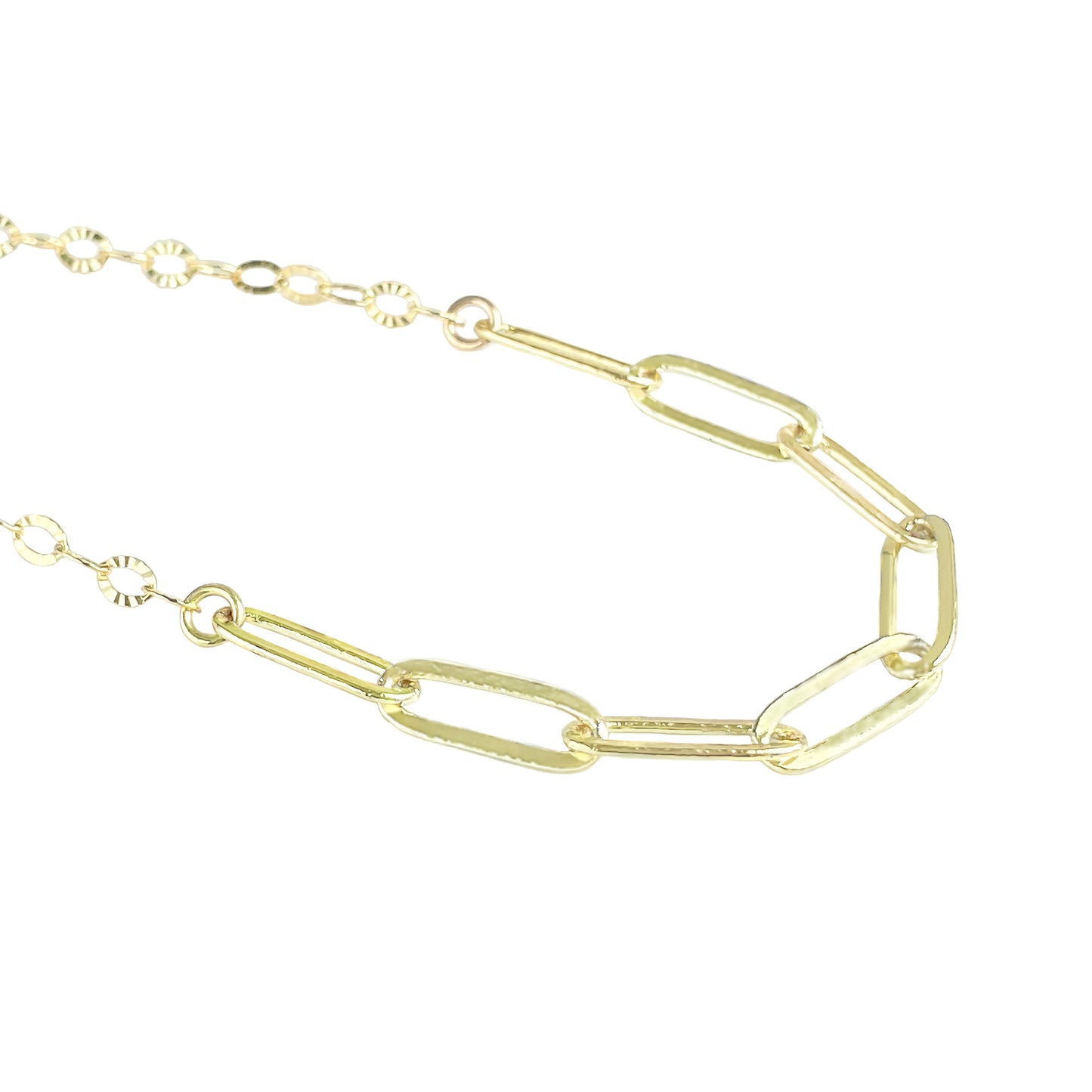 Gold Mixed Chain Necklace