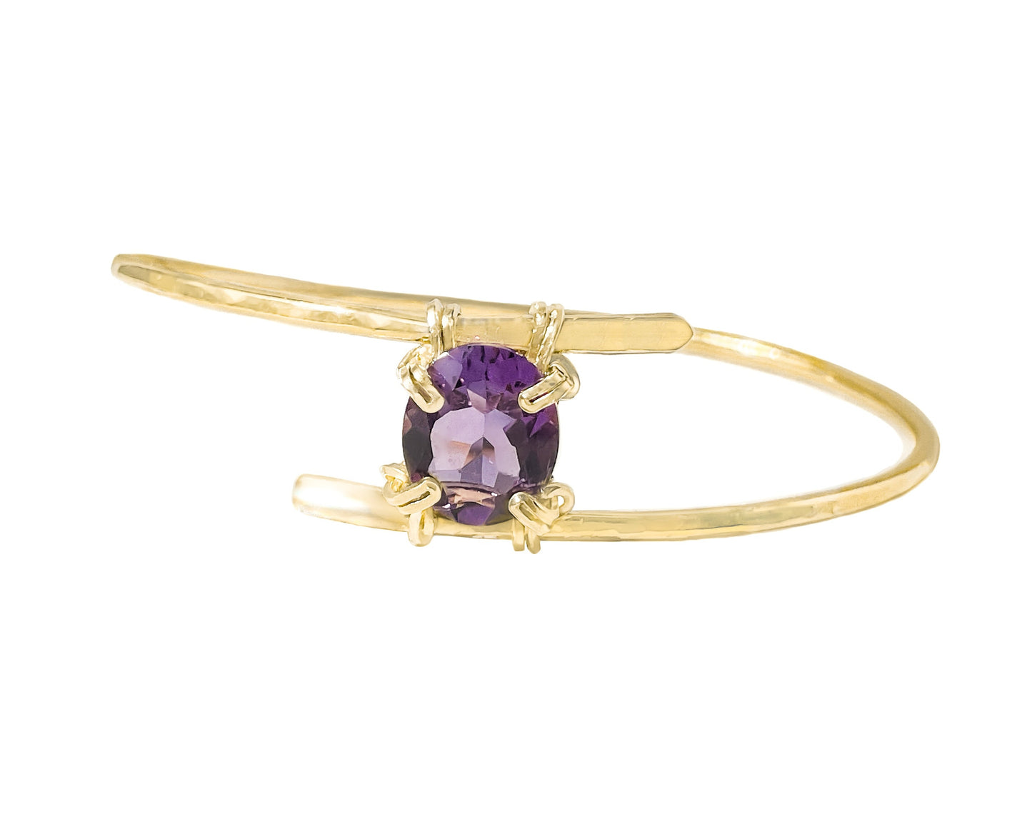 Amethyst Bangle Bracelet