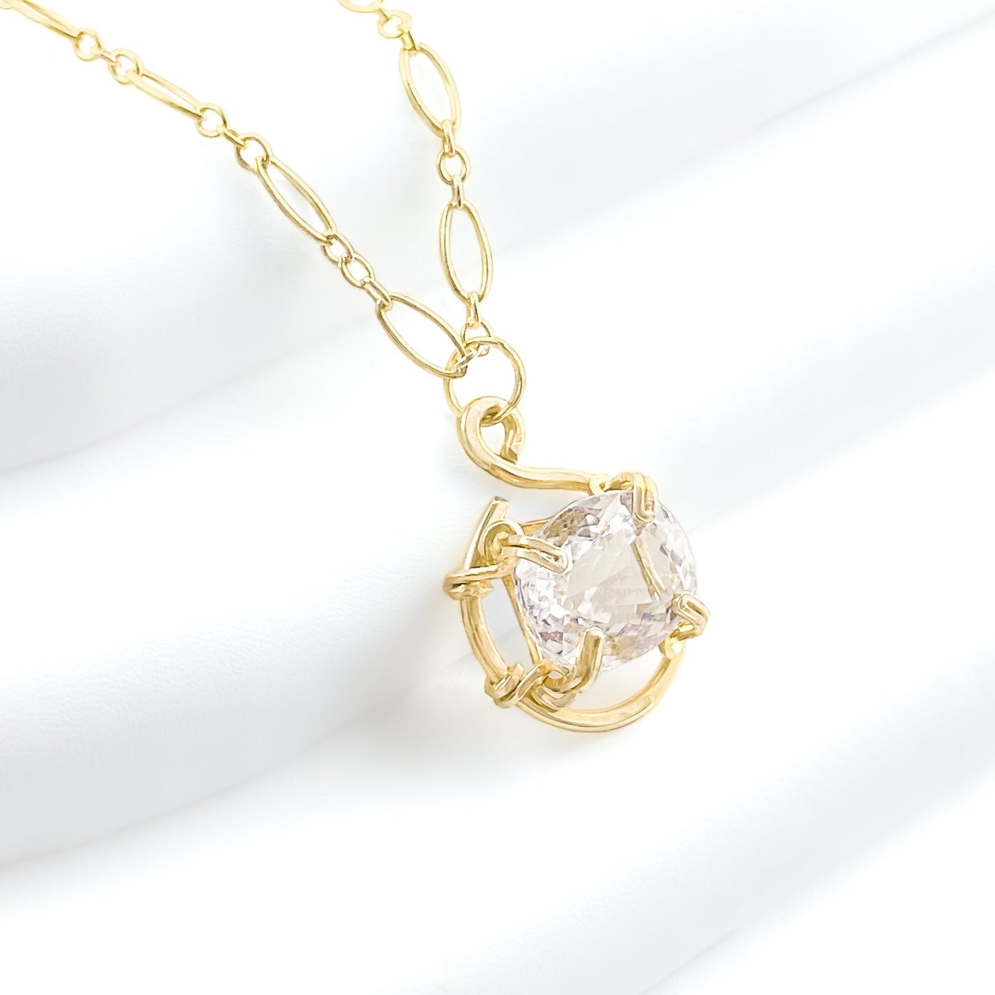 Kunzite Solitaire Necklace