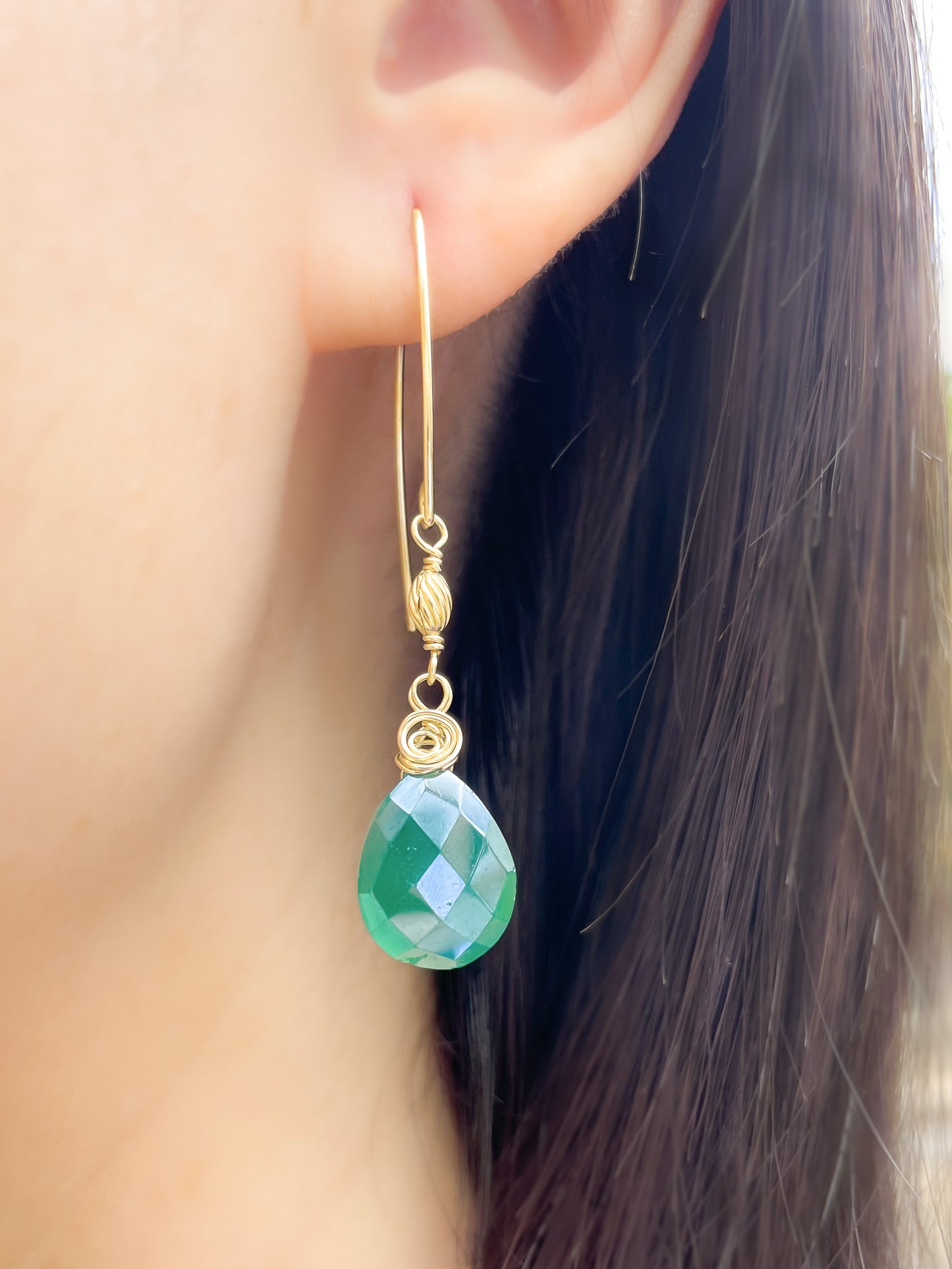 Green Quartz Dangles