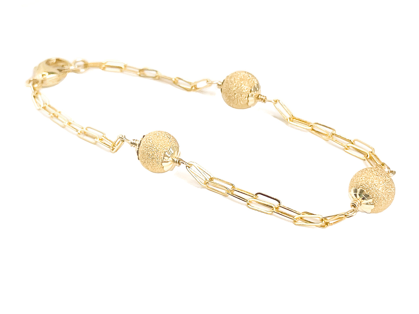 Gold Stardust Bead Bracelet