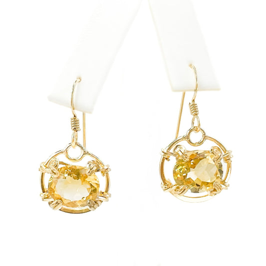 Citrine Dangle Earrings