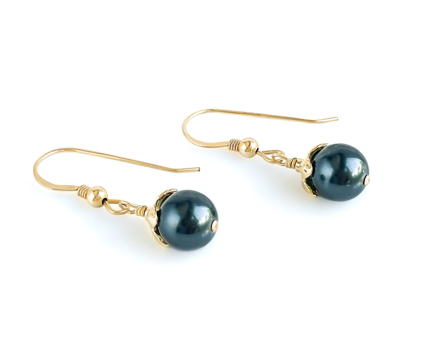 Swarovski Tahitian Pearl Earrings