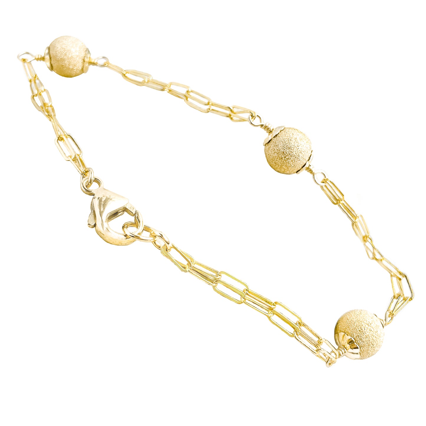 Gold Stardust Bead Bracelet