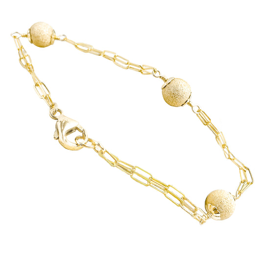 Gold Stardust Bead Bracelet