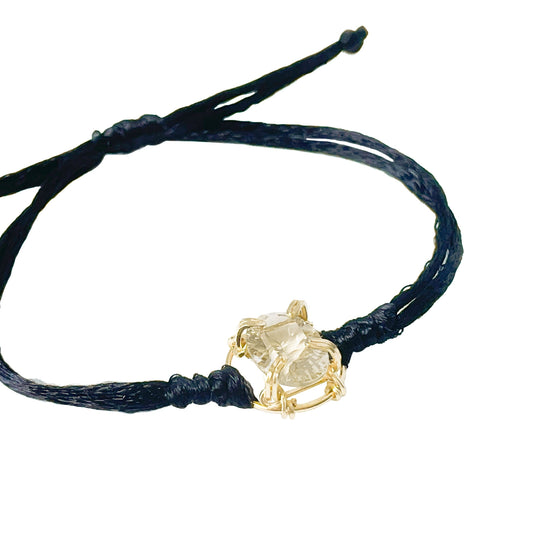 Lemon Quartz Adjustable Cord Bracelet