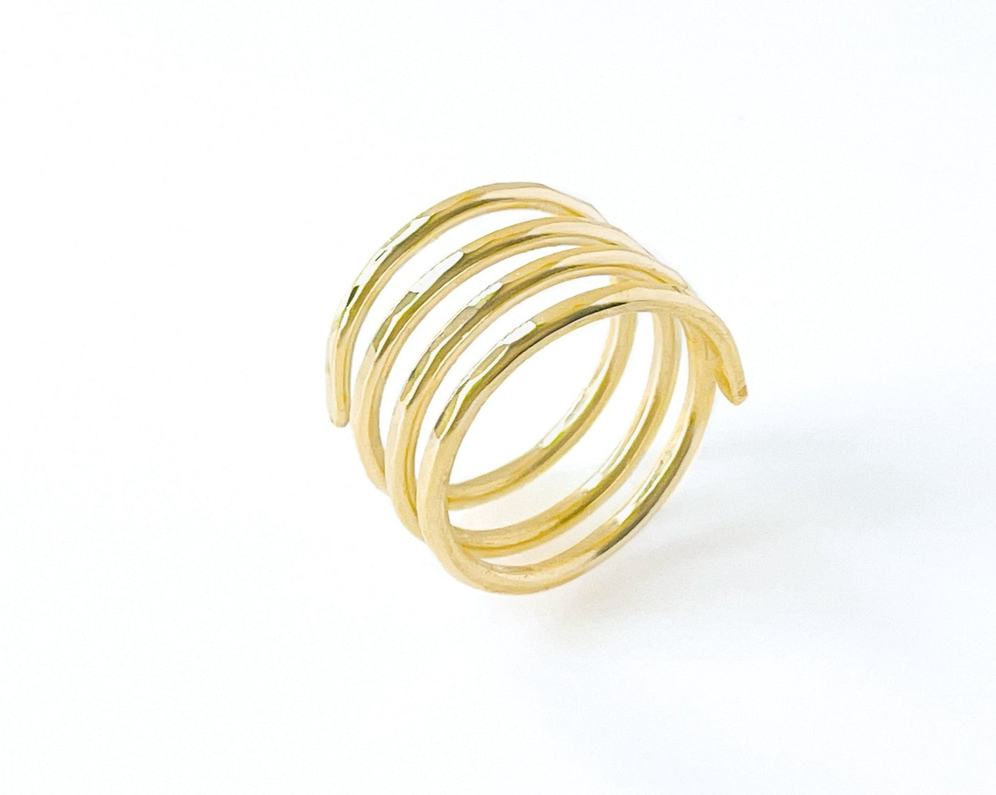 MADE TO ORDER - Gold Wire Spiral Ring