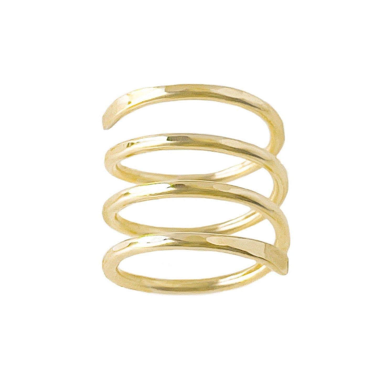 Gold Wire Spiral Ring