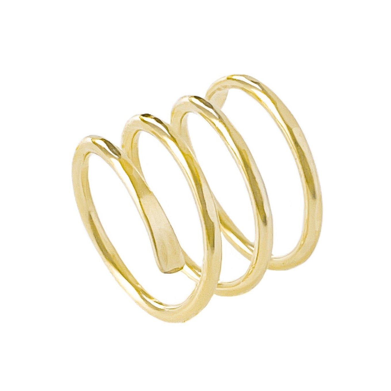 Gold Wire Spiral Ring