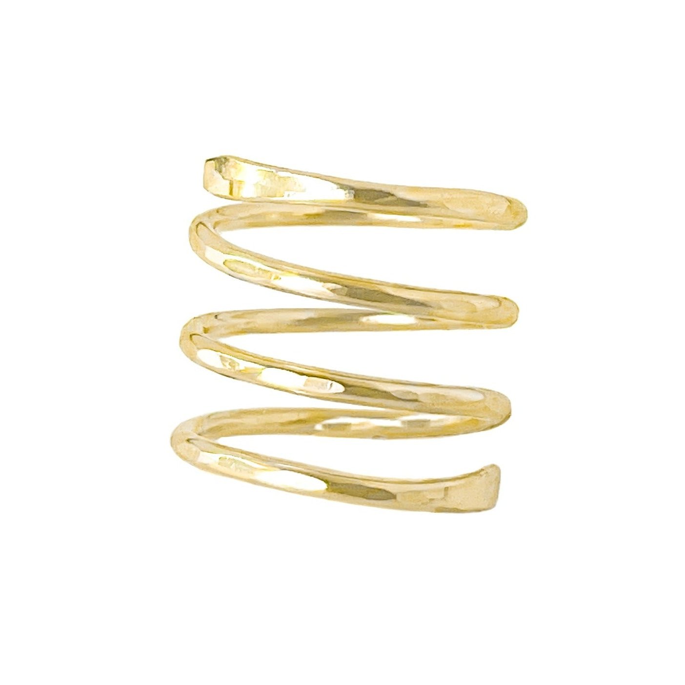 Gold Wire Spiral Ring