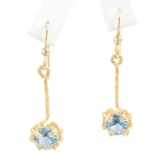 Aquamarine Dangle Earrings