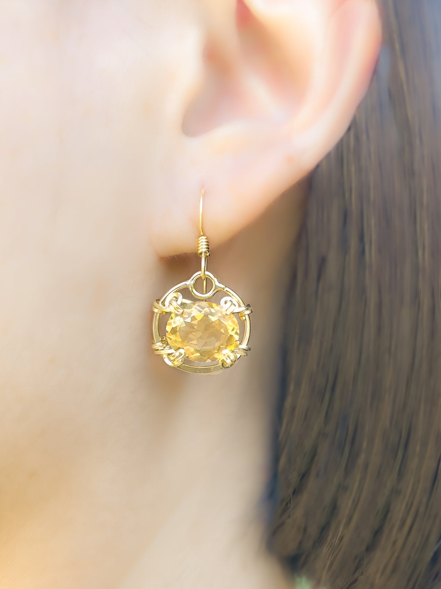 Citrine Dangle Earrings