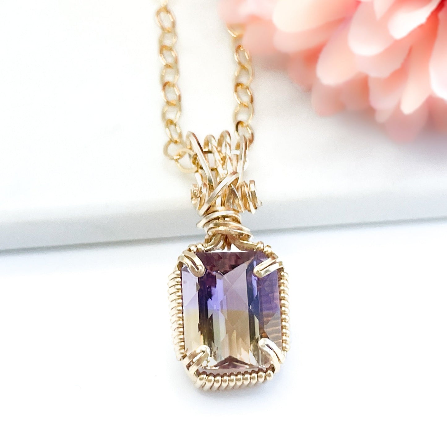 Ametrine Pendant Necklace