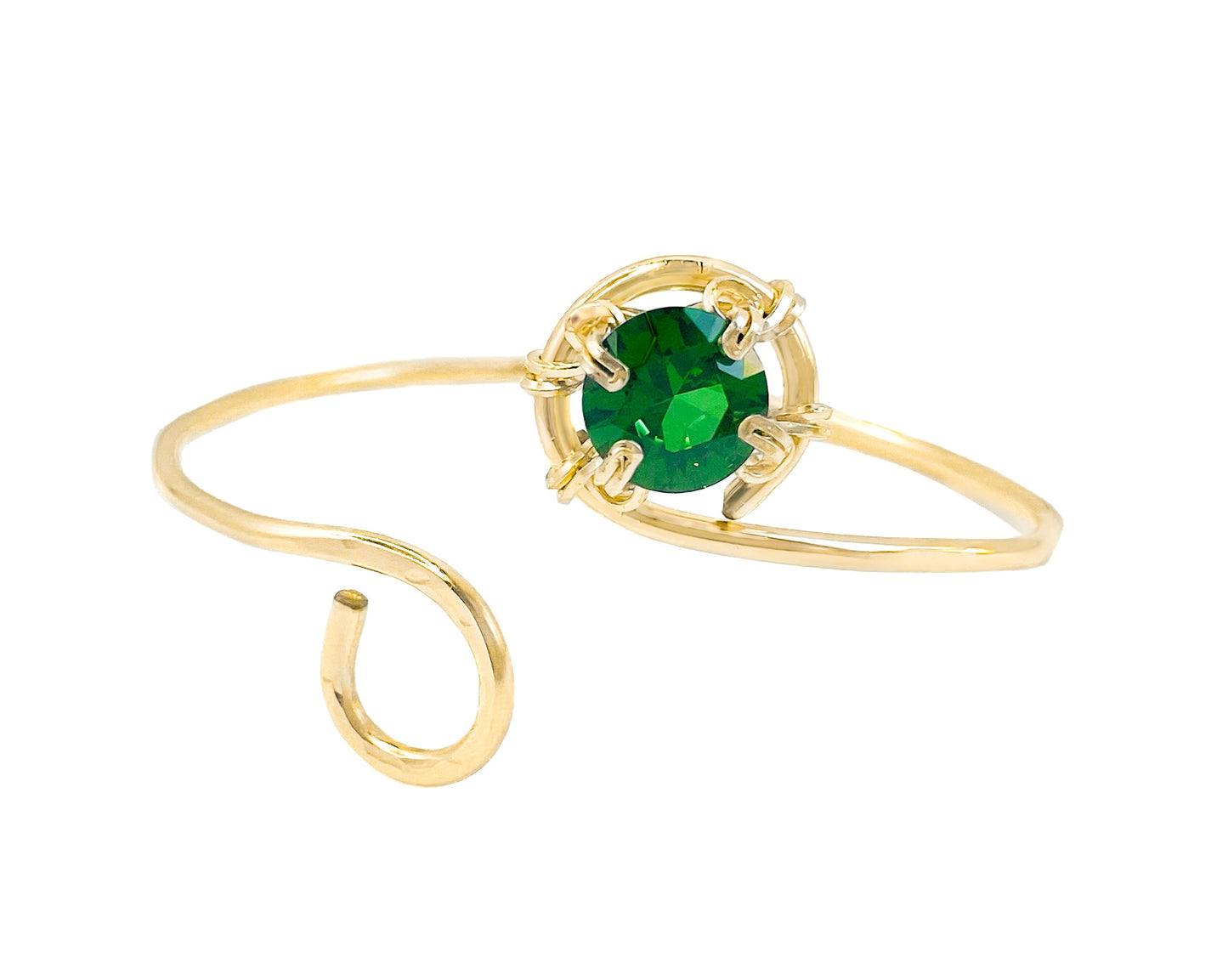 Emerald Cuff Bracelet