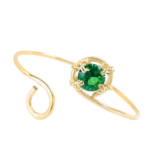 Emerald Cuff Bracelet