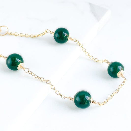 Jade Beaded Bracelet