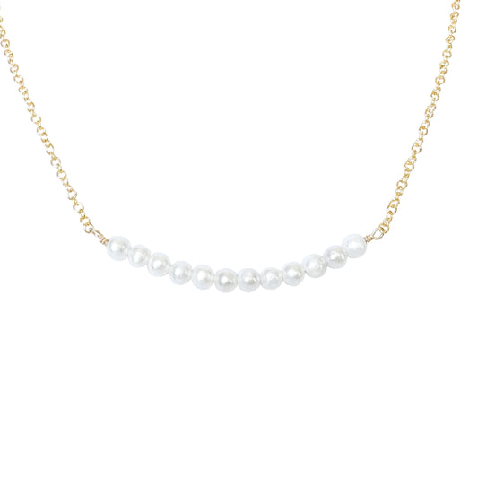 White Freshwater Pearl Petite Choker Necklace