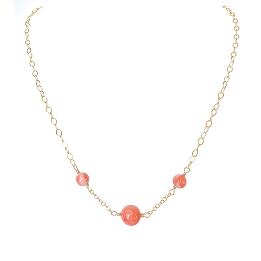 Coral Beaded Necklace