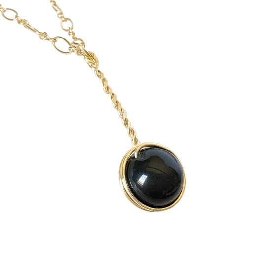 Black Onyx Pendant Necklace