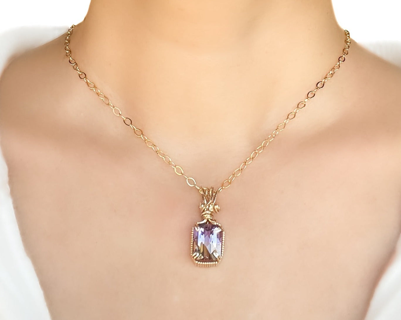 Ametrine Pendant Necklace