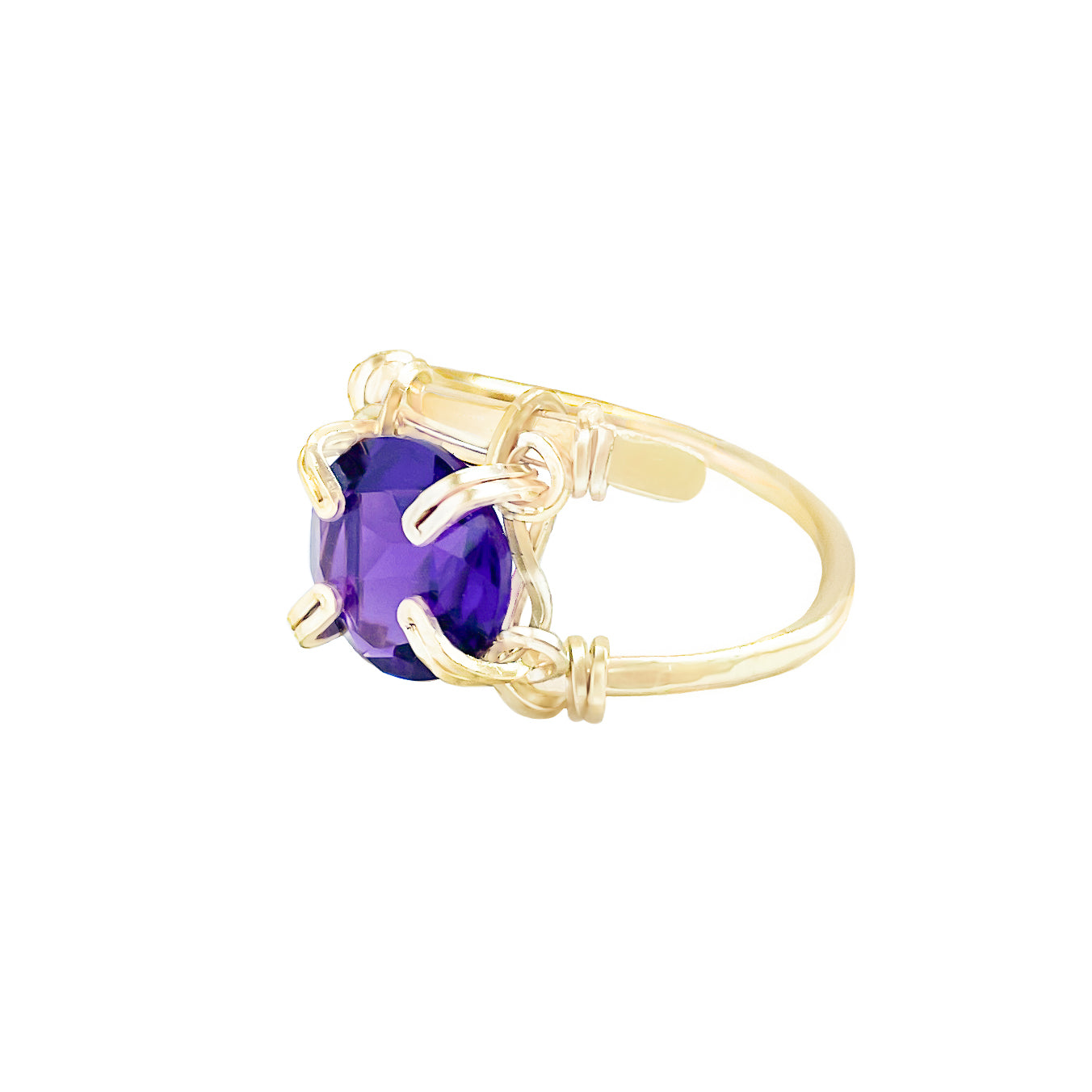 Purple African Amethyst Ring