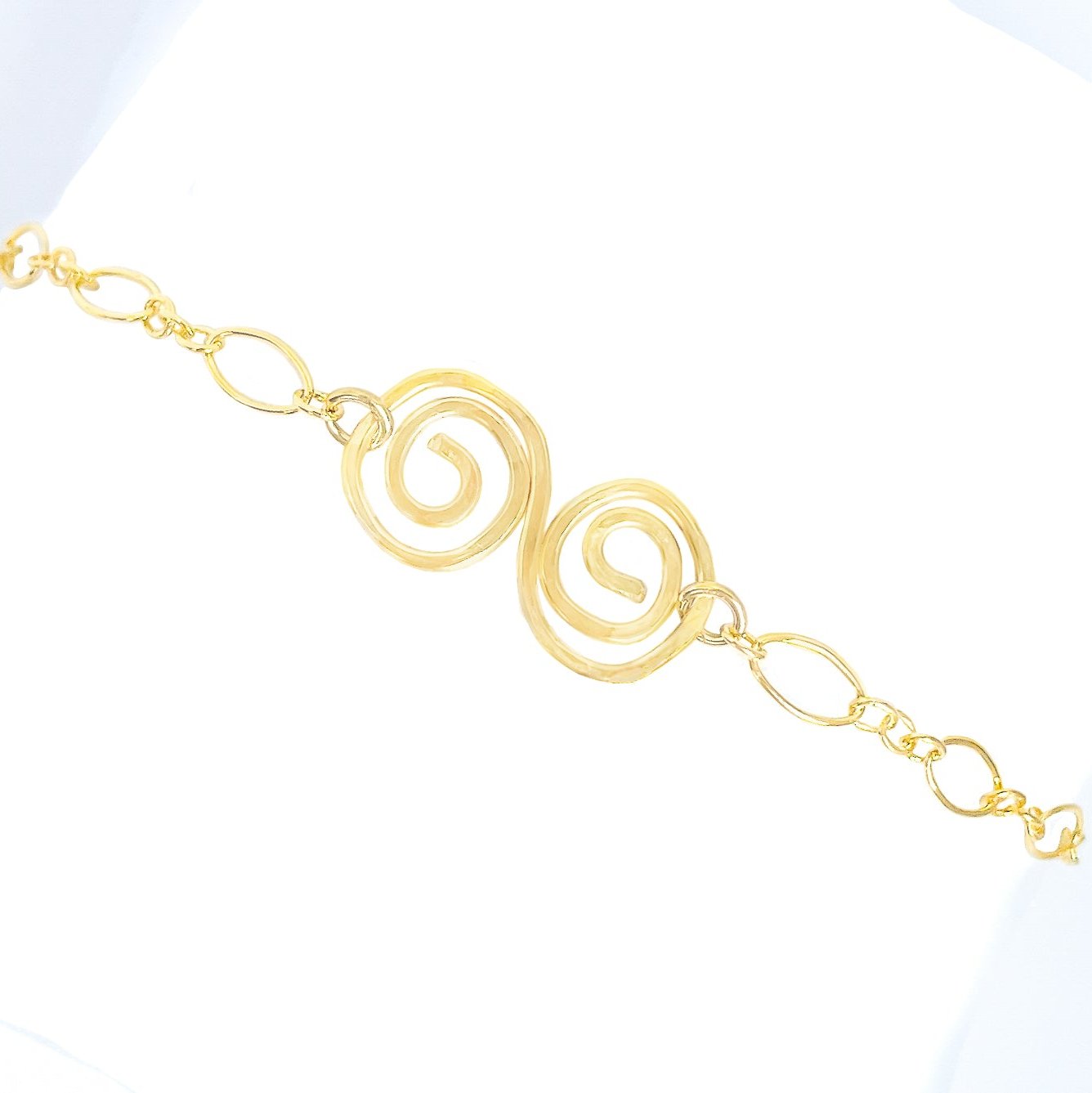 Gold Infinity Swirl Bracelet