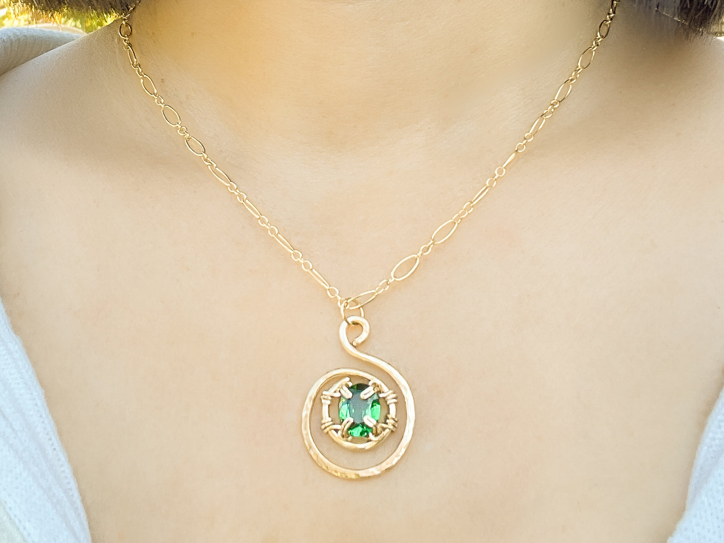 Emerald S Pendant Neckace