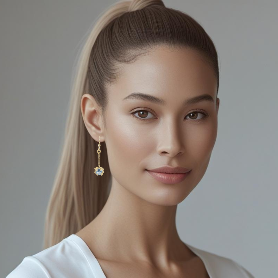 Aquamarine Dangle Earrings