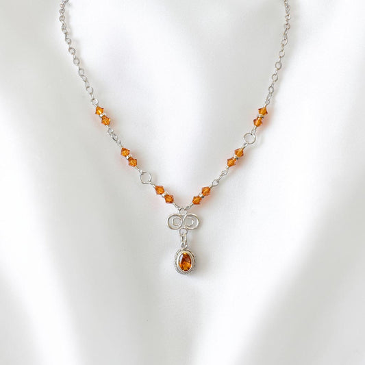 Madeira Citrine Filigree Necklace
