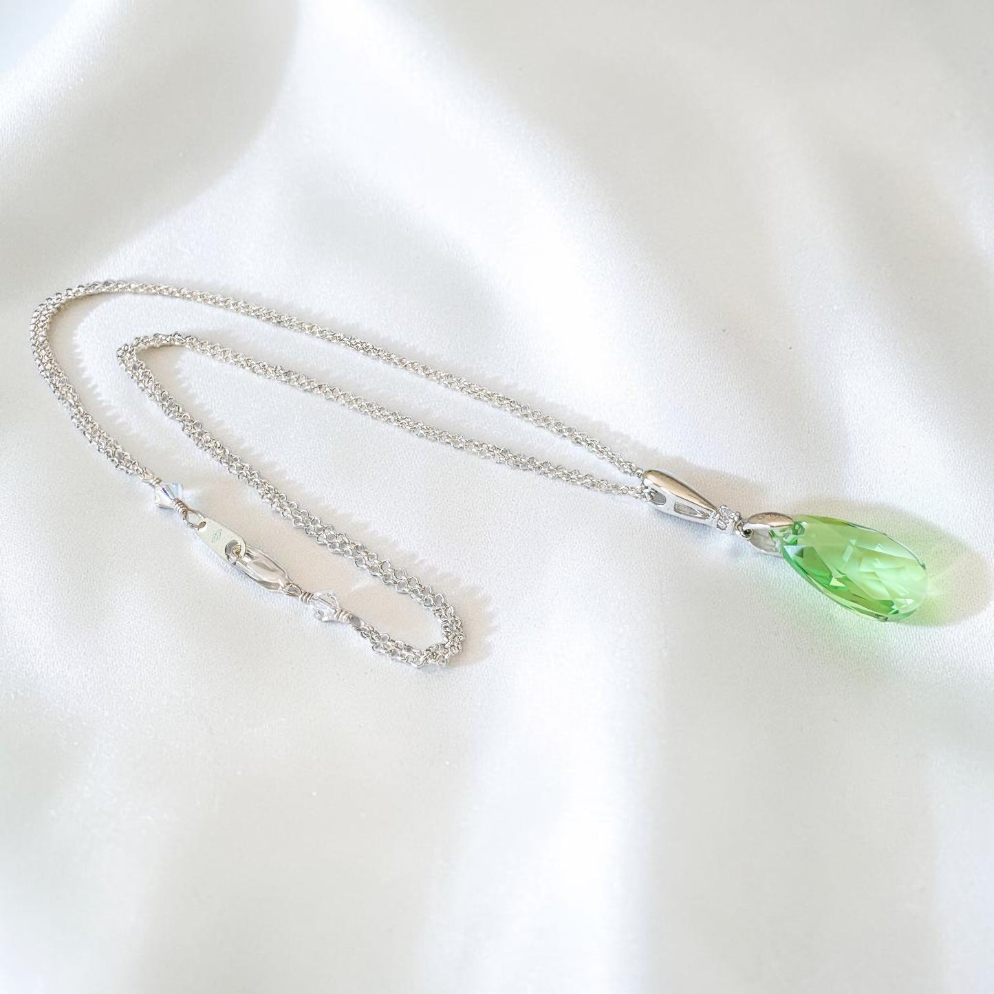 Swarovski Peridot Crystal Necklace