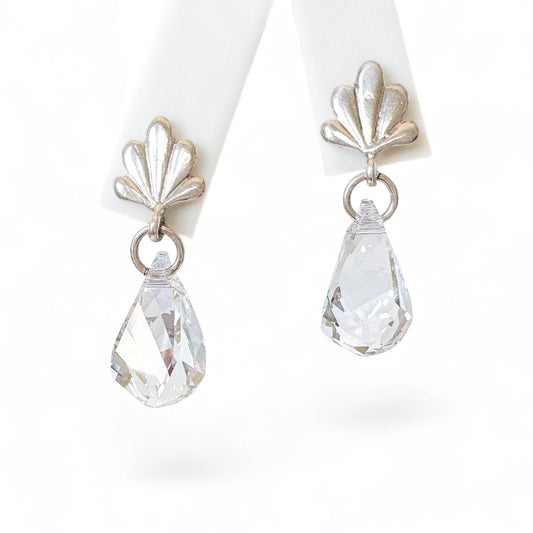 Swarovski Twisted Crystal Dangle Earrings