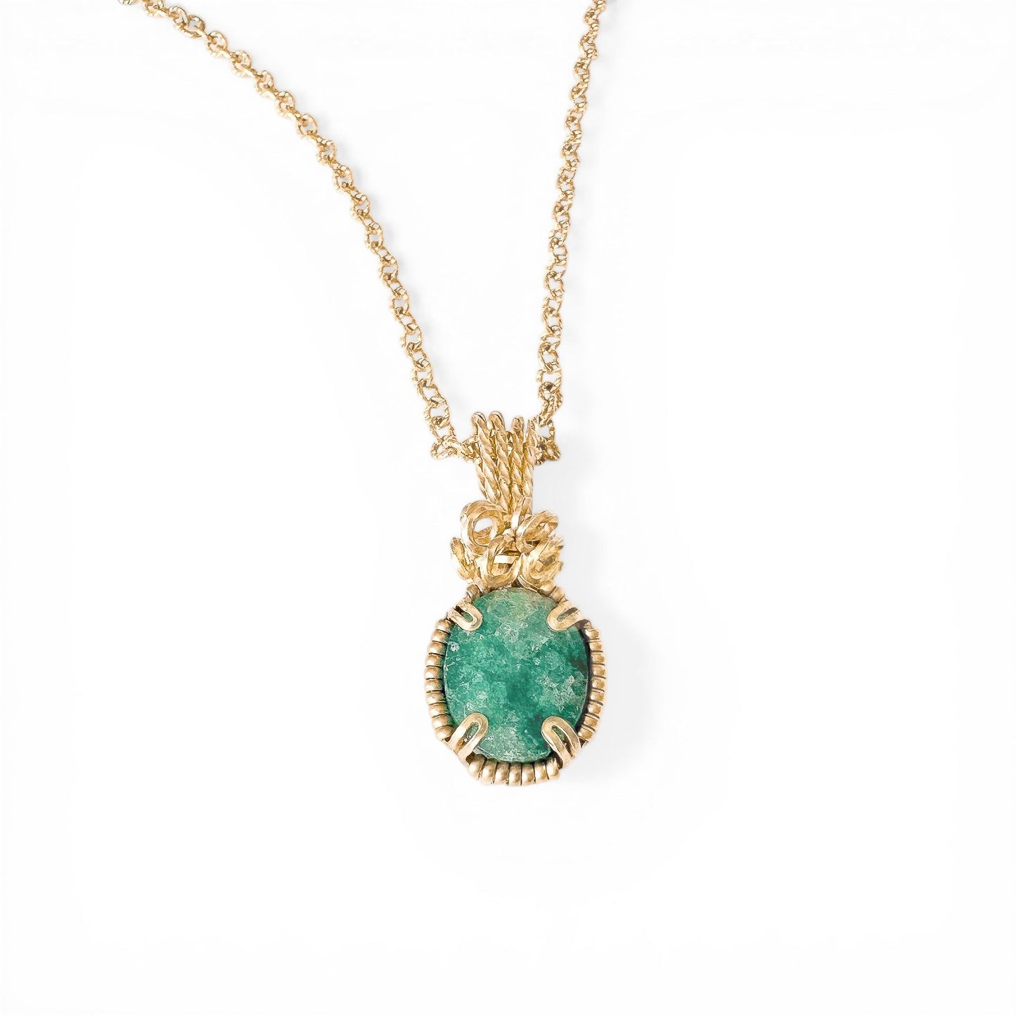 Emerald Pendant Necklace