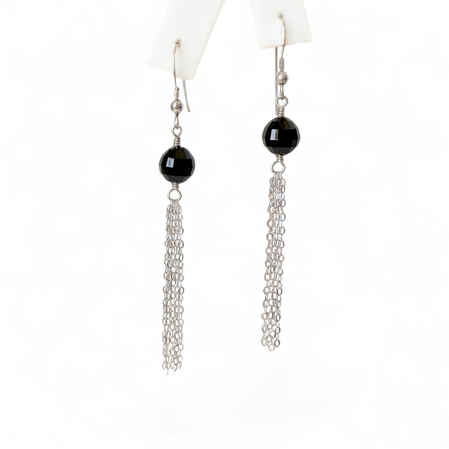 Swarovski Black Crystal Fringe Earrings