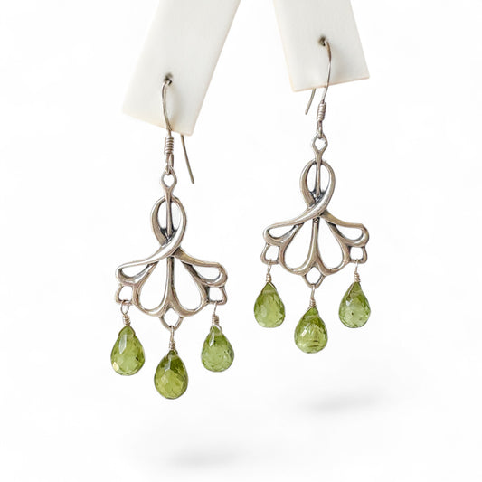 Peridot Chandelier Earrings