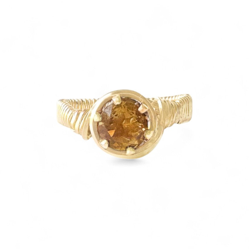 Citrine Wire Wrapped Ring