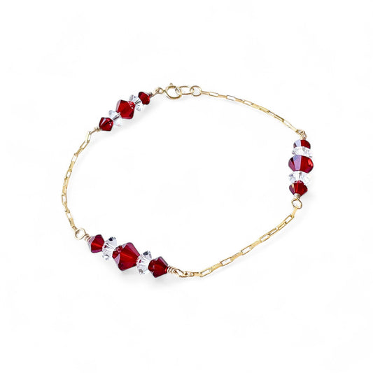 Swarovski Red Crystal Bracelet