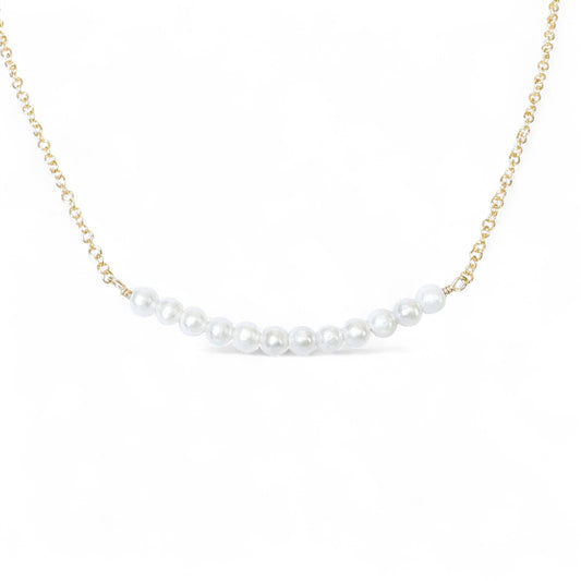 White Freshwater Pearl Petite Choker Necklace