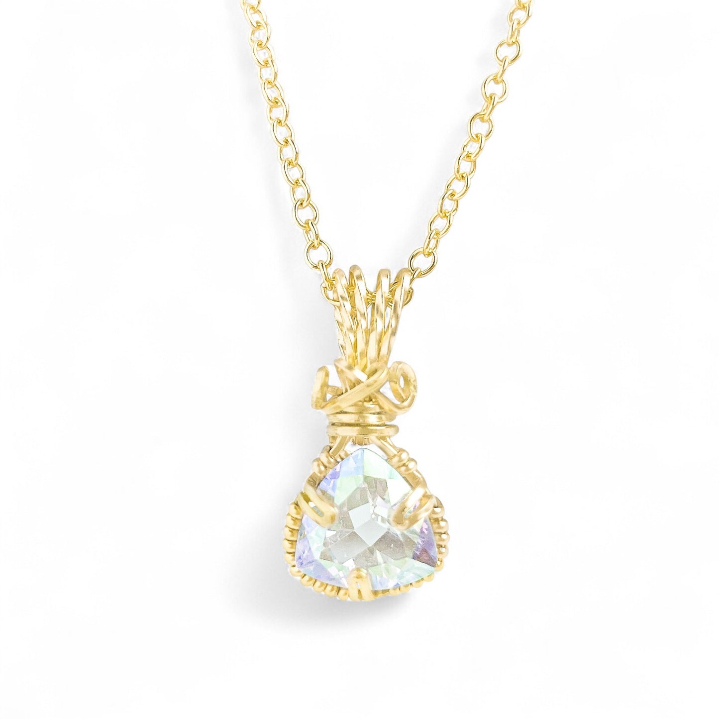 Mercury Mystic Topaz Pendant Necklace