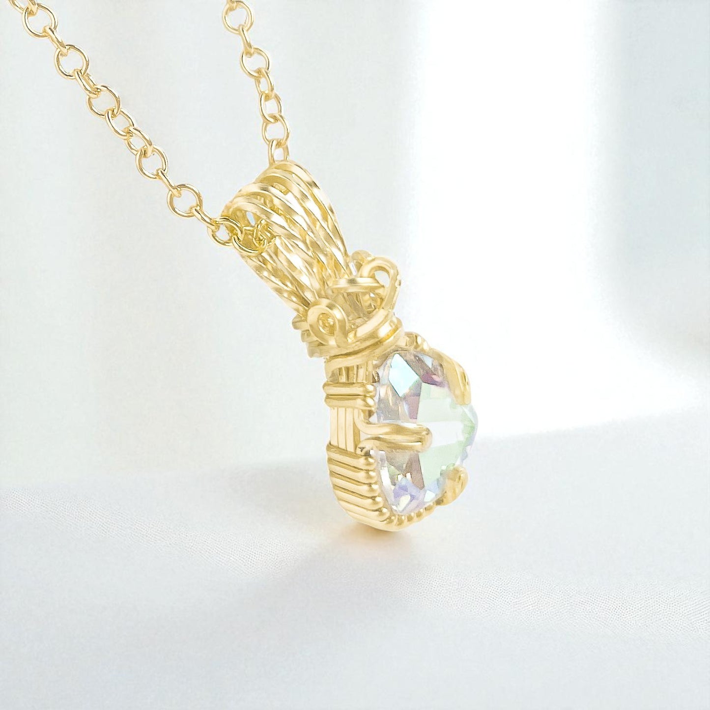 Mercury Mystic Topaz Pendant Necklace