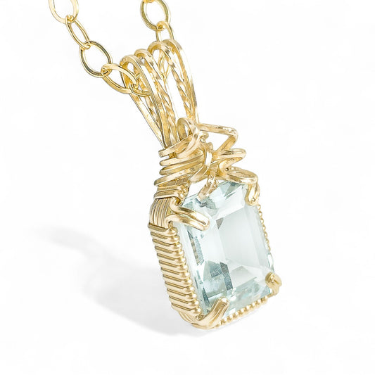 Aquamarine Pendant Necklace