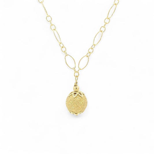 Gold Stardust Bead Necklace