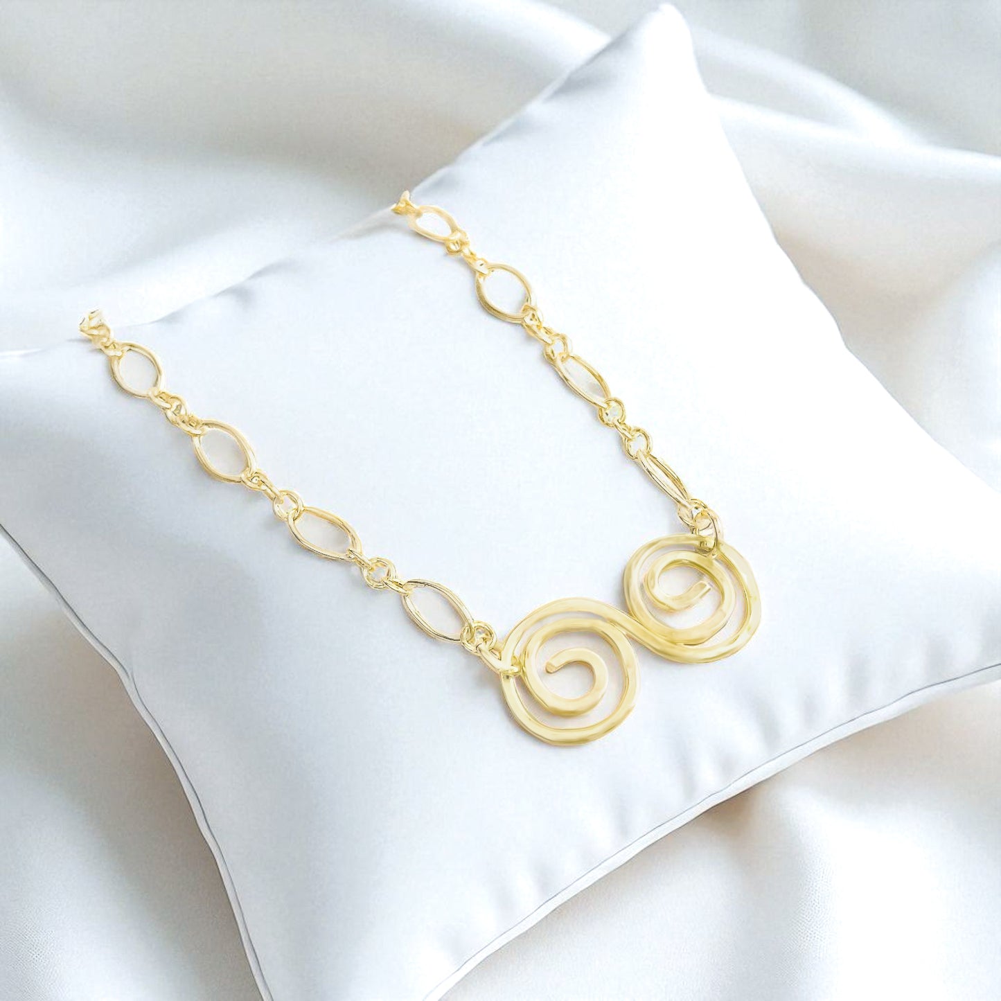 Gold Infinity Swirl Bracelet