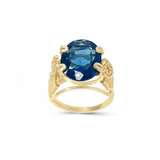 London Blue Topaz Oval Ring