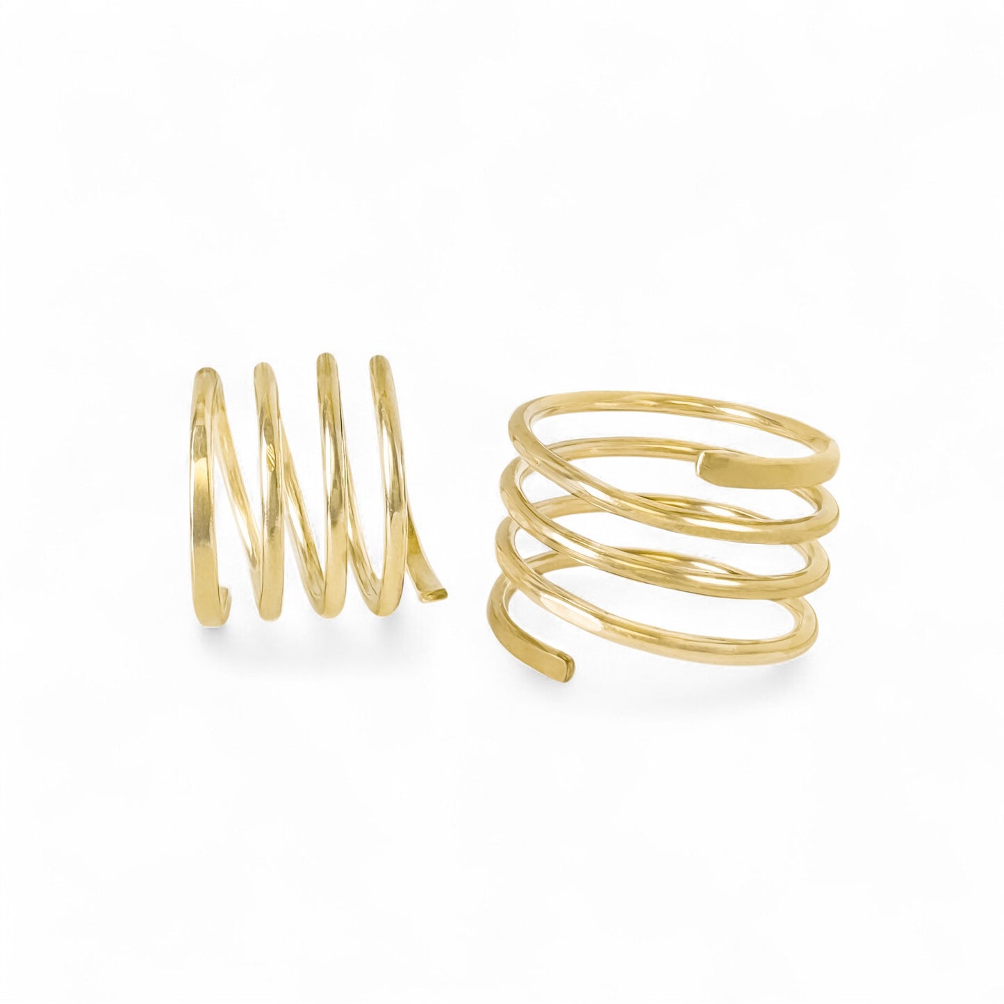 MADE TO ORDER - Gold Wire Spiral Ring