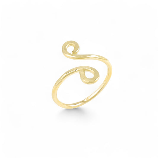 Gold Simple Swirl Ring