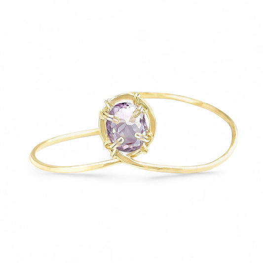 Purple Amethyst Cuff Bracelet