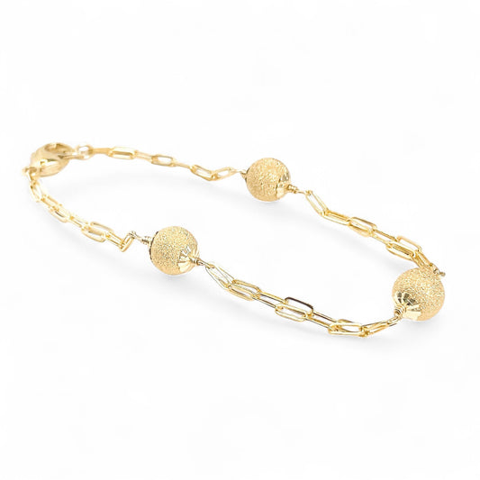 Gold Stardust Bead Bracelet
