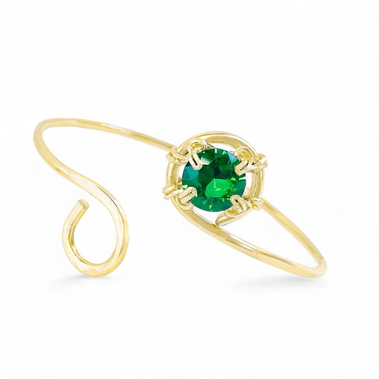 Emerald Cuff Bracelet