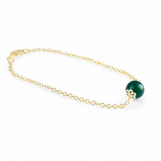 Jade Bead Dainty Bracelet